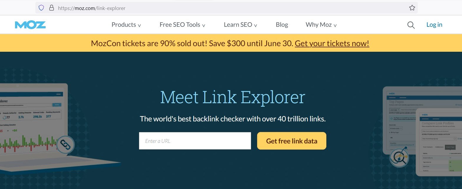 MOZ - Link Explorer