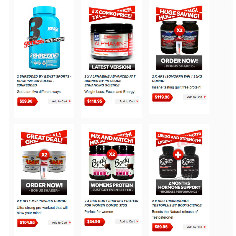 Genesis Nutrition eCommerce website Sports - 3