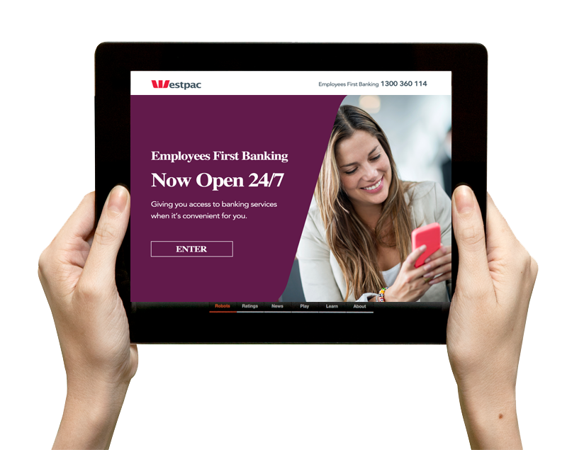 Westpac iPad communication application