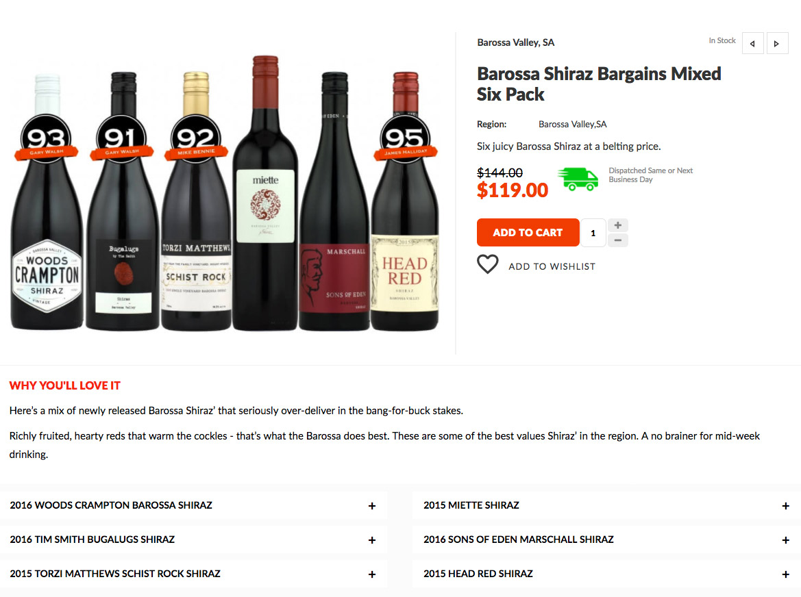 Barossa Shiraz Bargains Mixed Six Pack