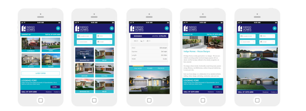 Indigo Homes on Mobile App