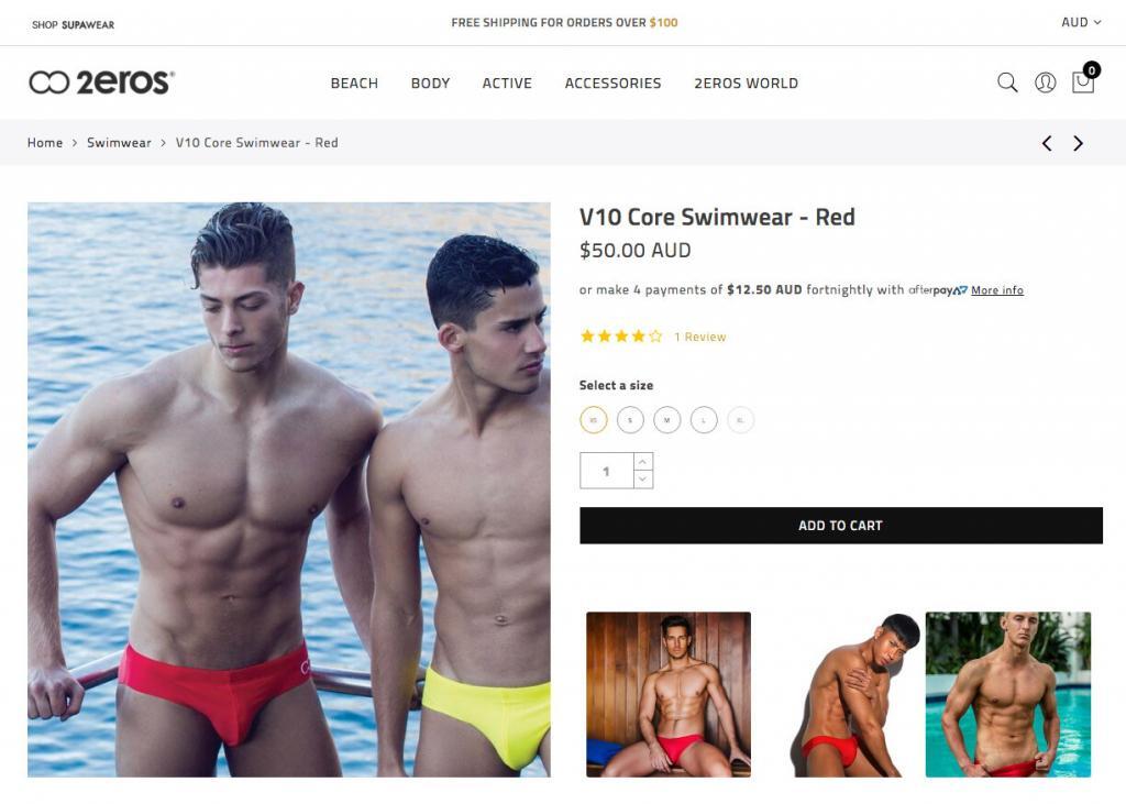 V10 Core Swimwear Red