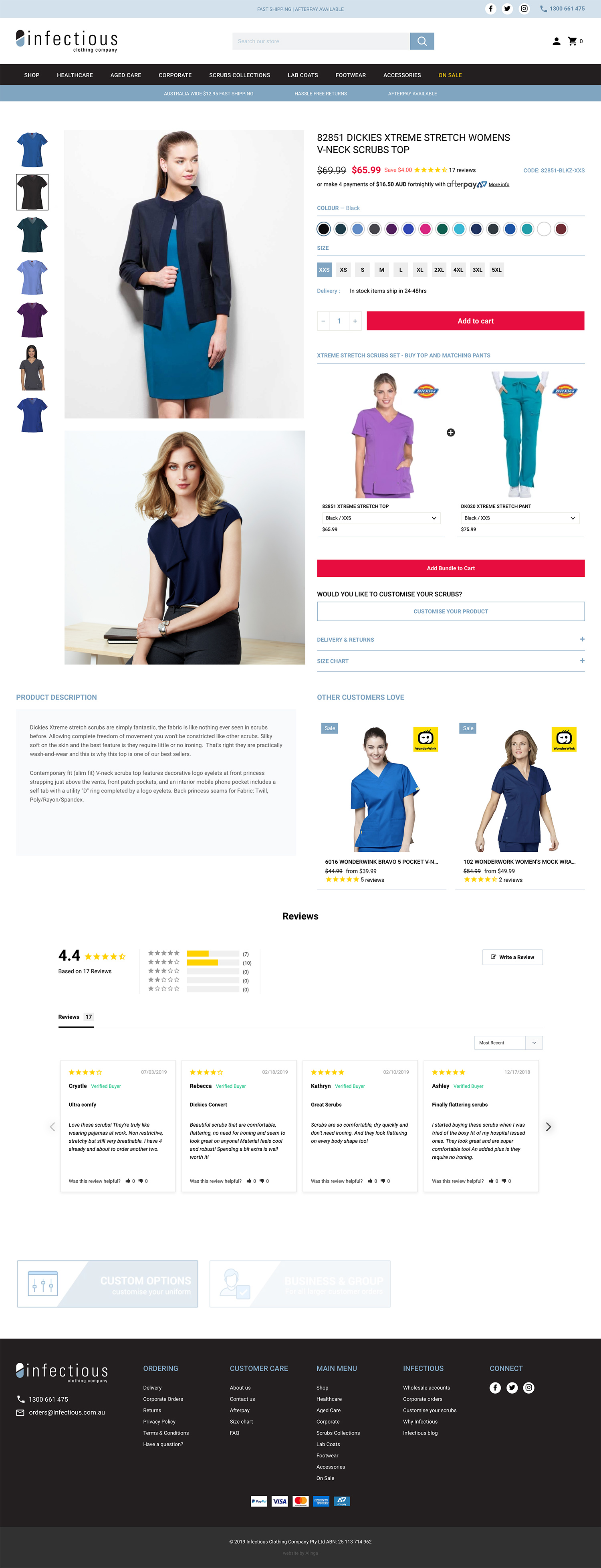 Infectious Clothing eCommerce Solution