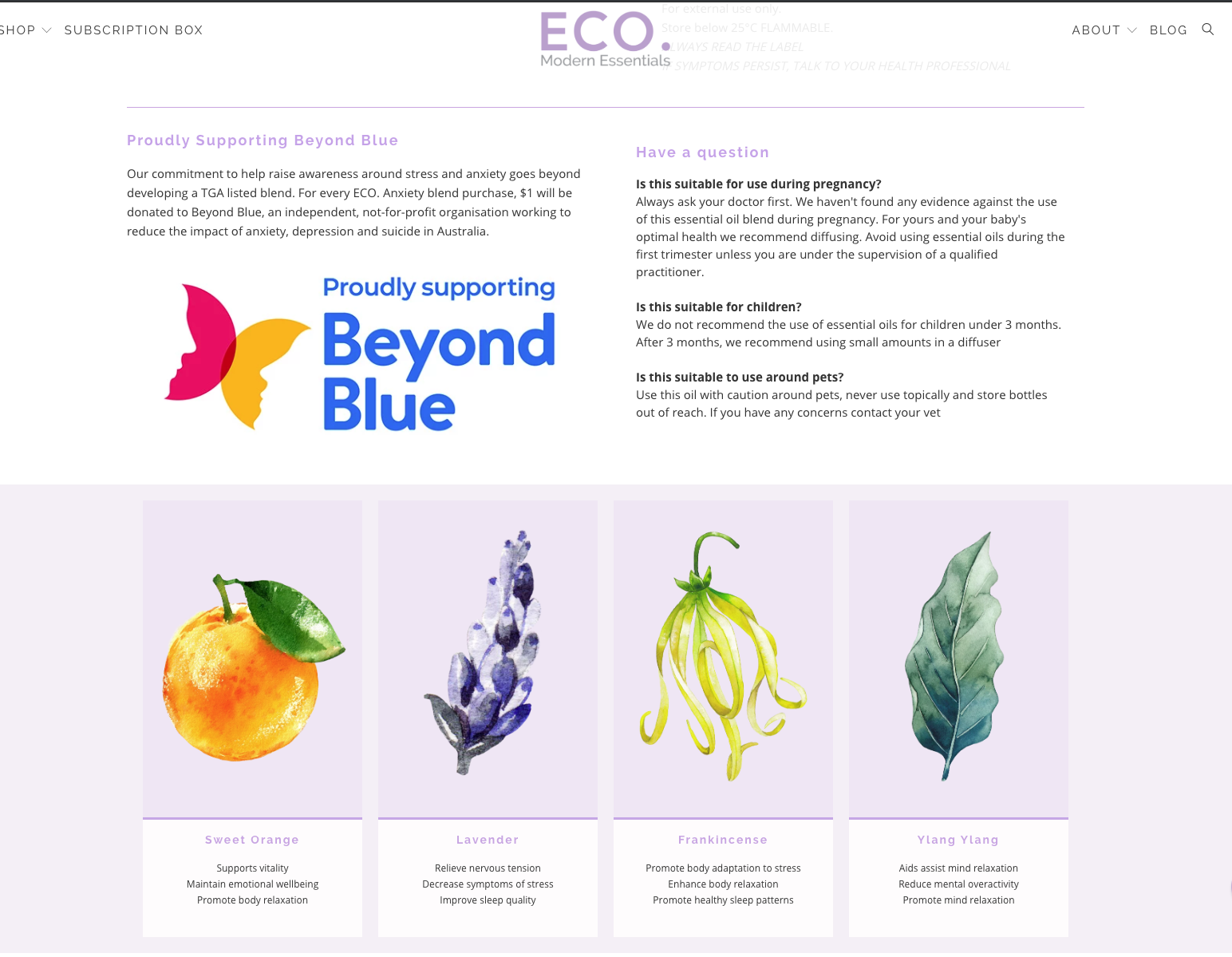 ECO Mordern Essentials - Proudly Supporting Beyond Blue