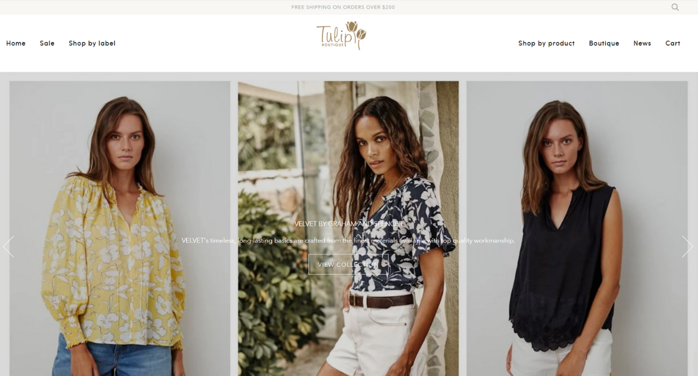 Tulip Boutique Shopify Brisbane